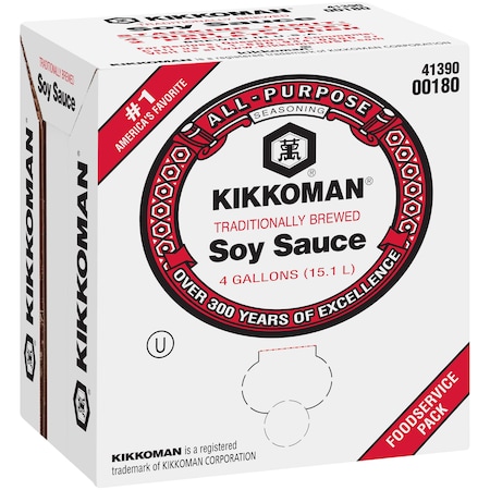 Kikkoman Soy Sauce 4 Gal. Cube Pack